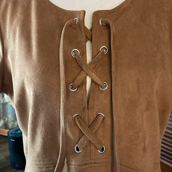 Faux Suede Dress by Express - Picture 4 of 16